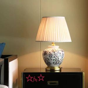 高級照明スタンドライト テーブルランプ デスクライト ．陶器卓上