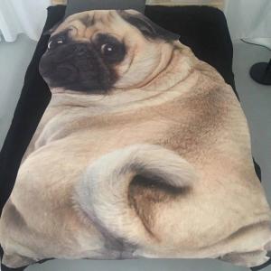 マルチカバー パグ犬の柄 かわいい ソファーカバー 綿 フルカバー 犬猫