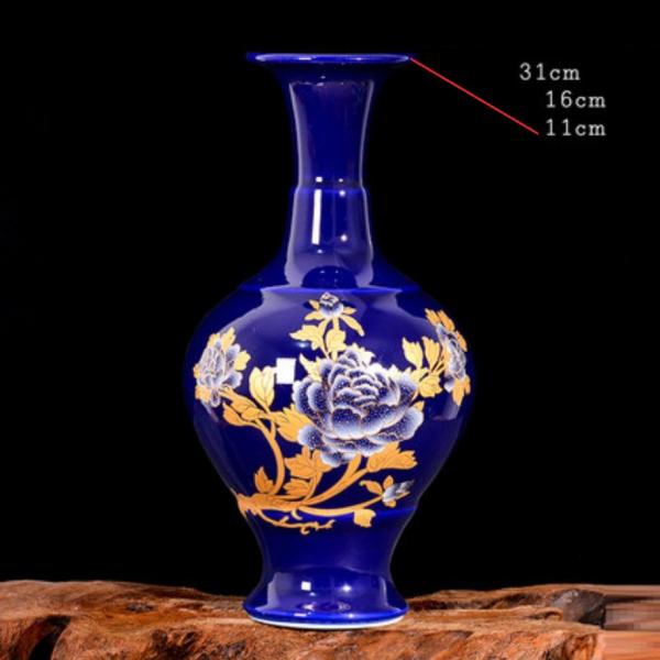 VA127-8花瓶 かびん 花器 花入れフラワーベース インテリア 雑貨 花柄 陶器