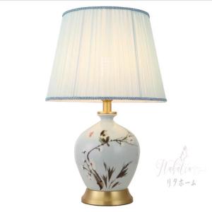 B50照明スタンドライト テーブルランプ デスクライト． 高級陶器卓上