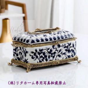 高級陶器 ティッシュケース テッシュボックス ティッシュカバー : 夢