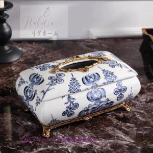 A30269 高級陶器 ティッシュケース テッシュボックス ティッシュカバー