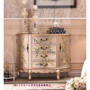 高級サイドテーブル コンソールテーブル 玄関テーブル 電話台 アンティーク調