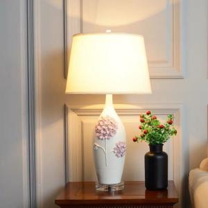 高級照明スタンドライト テーブルランプ デスクライト ．陶器卓上