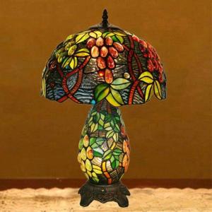 A21748 高級ステンドグラスランプ 卓上スタンド ．豪華テーブルランプ