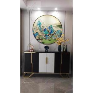 ガラス琺瑯彩 エナメル工芸品 高級琺瑯飾り絵 ...の詳細画像3