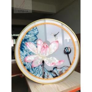 ガラス琺瑯彩 エナメル工芸品 高級琺瑯飾り絵 ...の詳細画像3