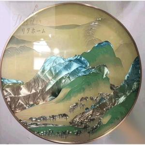 ガラス琺瑯彩 エナメル工芸品 高級琺瑯飾り絵 ...の詳細画像1
