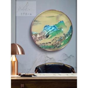 ガラス琺瑯彩 エナメル工芸品 高級琺瑯飾り絵 ...の詳細画像2