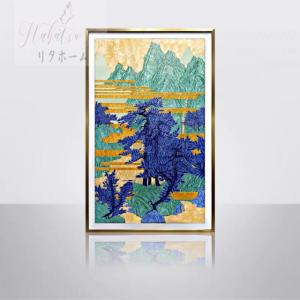 ガラス琺瑯彩 エナメル工芸品 高級琺瑯飾り絵 玄関 壁掛け 手作り　琺瑯絵美術品