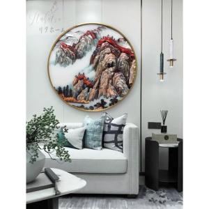 ガラス琺瑯彩 エナメル工芸品 高級琺瑯飾り絵 ...の詳細画像4