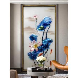 ガラス琺瑯彩 エナメル工芸品 高級琺瑯飾り絵 ...の詳細画像2