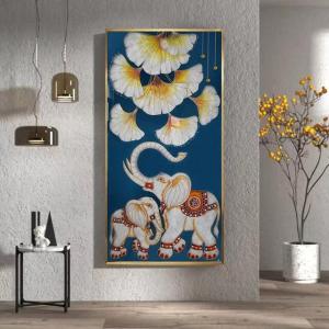 ガラス琺瑯彩 エナメル工芸品 高級琺瑯飾り絵 ...の詳細画像2