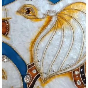 ガラス琺瑯彩 エナメル工芸品 高級琺瑯飾り絵 ...の詳細画像5