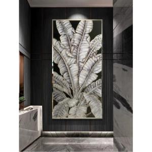 ガラス琺瑯彩 エナメル工芸品 高級琺瑯飾り絵 玄関 壁掛け 琺瑯絵美術