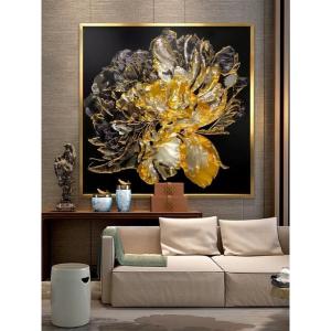 ガラス琺瑯彩 エナメル工芸品 高級琺瑯飾り絵 玄関 壁掛け 琺瑯絵美術品