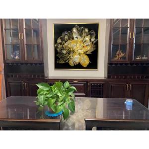 ガラス琺瑯彩 エナメル工芸品 高級琺瑯飾り絵 ...の詳細画像3