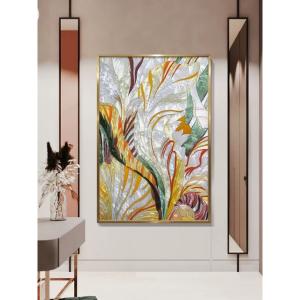 ガラス琺瑯彩 エナメル工芸品 高級琺瑯飾り絵 ...の詳細画像3