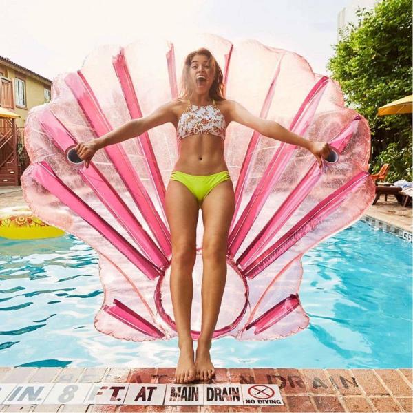 A35114 貝殻 浮き輪 浮きボード インスタ映え おしゃれ ビーチ プール 海 南国 リゾート ...