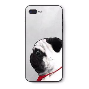 A30815 パグ雑貨 携帯ケース iPhoneX/XS ハードケース iPhoneXSMax XR ケース 8/8Plus 7/7Plus カバー パグ pug.｜motor-addiction