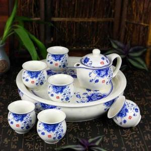 A05578 茶器セット お茶 中国茶道具 陶器 急須 湯呑み 工夫茶 茶芸茶盤