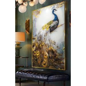 ガラス琺瑯彩 粉彩 洋彩 高級琺瑯飾り絵 玄関...の詳細画像4