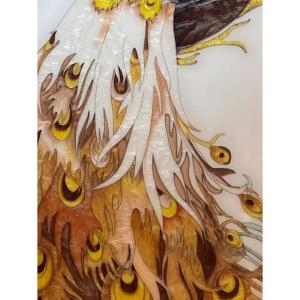 ガラス琺瑯彩 粉彩 洋彩 高級琺瑯飾り絵 玄関...の詳細画像4