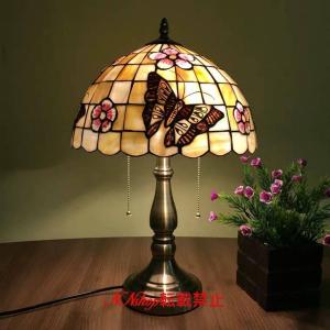 A03411 ステンドグラスランプ 卓上スタンド 豪華テーブルランプ 卓上