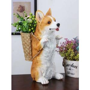 A00534 パグ 置物 小物入れドッグ 犬 収納ボックス かご 小物入れ : 夢