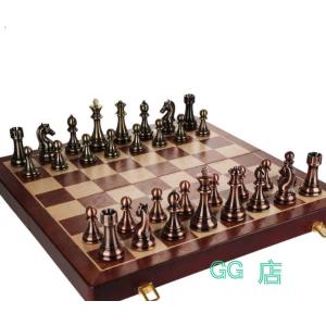 A11952 チェスセット チェスボード 木製 折り畳み式 おもちゃ 知的