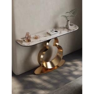 A034058高級サイドテーブル コンソールテーブル 玄関テーブル 電話台 アンティーク調