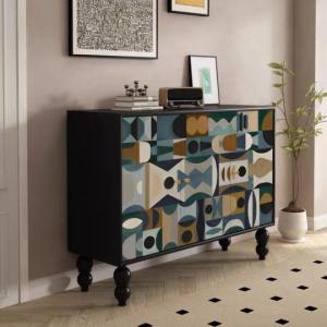 高級感チェスト収納棚．下駄箱キャビネット玄関テーブル タンス ローチェスト飾り台