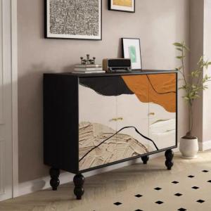 高級感チェスト収納棚．下駄箱キャビネット玄関テーブル タンス ローチェスト飾り台