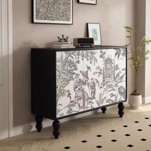 高級感チェスト収納棚．下駄箱キャビネット玄関テーブル タンス ローチェスト飾り台