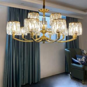 高級水晶ペンダントライト 洋風照明 シャンデリア シーリングライト不可 天井照明