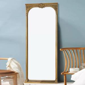 高級感 全身ミラー 豪華鏡 全身鏡 姿見鏡アンティーク調 壁掛け　ウォールミラー