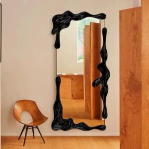 高級感 全身ミラー 豪華鏡 全身鏡 姿見鏡アンティーク調 壁掛け　ウォールミラー