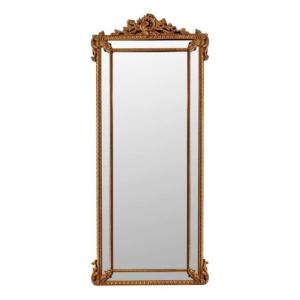 高級感 全身ミラー 豪華鏡 全身鏡 姿見鏡アンティーク調 壁掛け　ウォールミラー