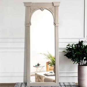 高級感 全身ミラー 豪華鏡 全身鏡 姿見鏡アンティーク調 壁掛け　ウォールミラー