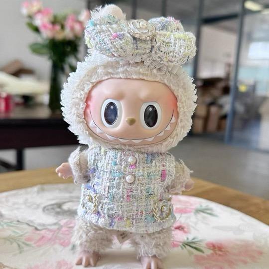 新品2点セット ワンピースlabubuラブブぬいぐるみ服17cm着せ替え着ぐる