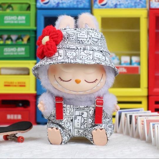 新品2点セット labubuラブブぬいぐるみ服17cm着せ替え着ぐる