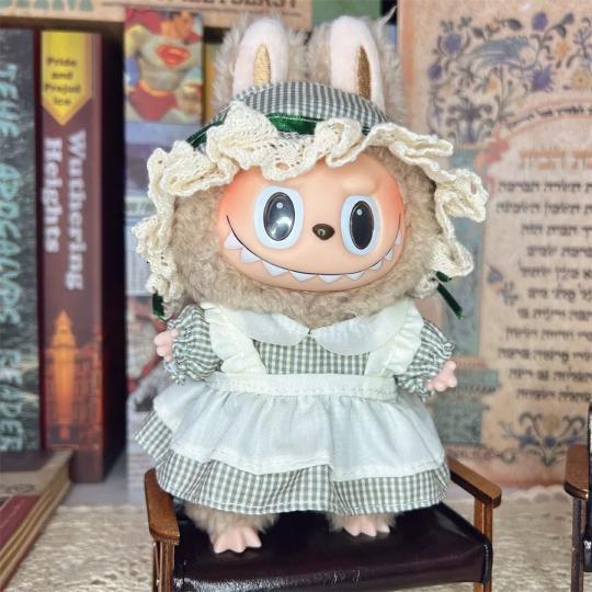 新品2点セット ワンピースlabubuラブブぬいぐるみ服17cm着せ替え着ぐる