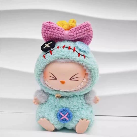 新品2点セット labubuラブブぬいぐるみ服17cm着せ替え着ぐる