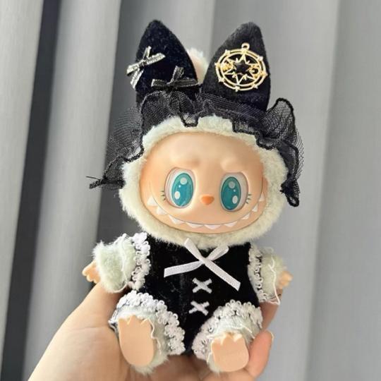新品2点セット  labubuラブブぬいぐるみ服17cm着せ替え着ぐる