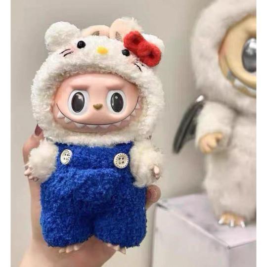 新品2点セット labubuラブブぬいぐるみ服17cm着せ替え着ぐる