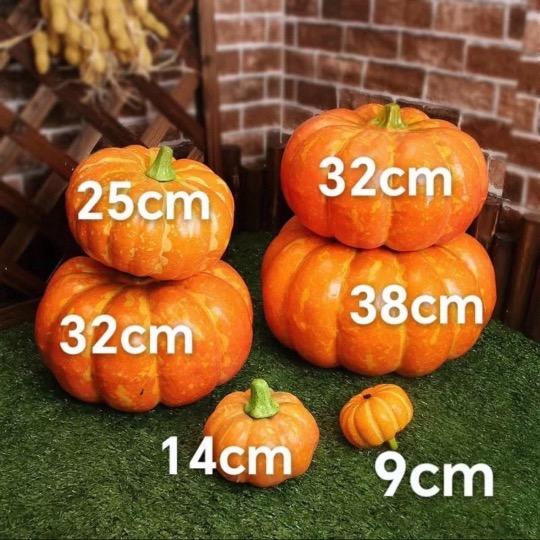 6点セットハロウィン 装飾かぼちゃオブジェリアルな人工パンプキン 秋インテリア