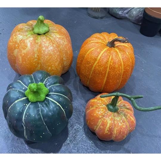 ハロウィン 装飾 かぼちゃオブジェリアルな人工パンプキン 秋インテリア