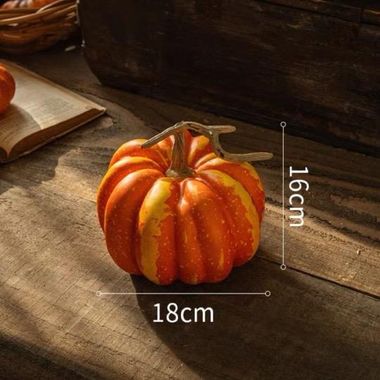 ハロウィン 装飾 かぼちゃオブジェリアルな人工パンプキン 秋インテリア