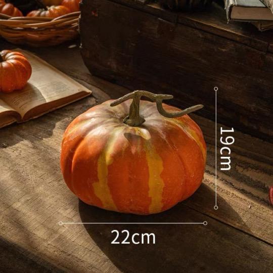 ハロウィン 装飾 かぼちゃオブジェリアルな人工パンプキン 秋インテリア