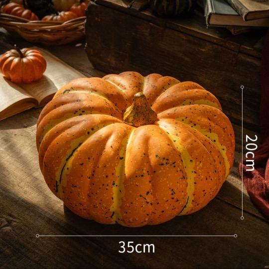 ハロウィン 装飾 大型かぼちゃ 置物直径35cm インテリア 撮影小物 秋飾り